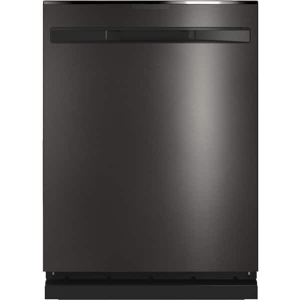 GE 24 in. Built-In Top Control Black Stainless Steel Dishwasher w/Stainless Tub, 3rd Rack, 45 dBA