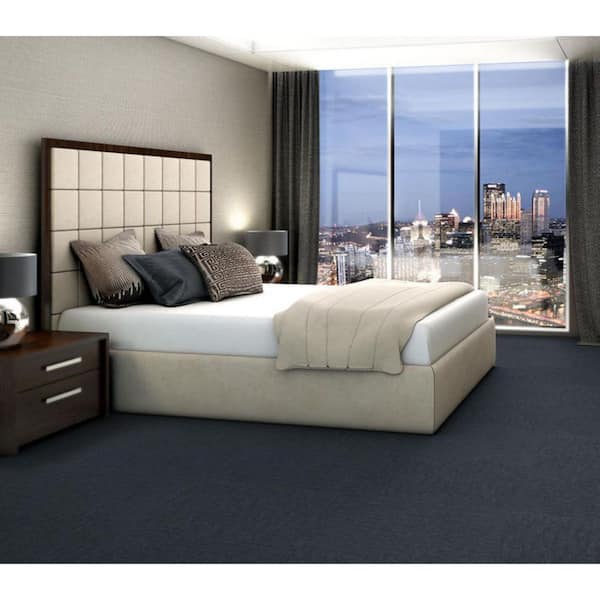 Moment-Connection-Blue Commercial/Residential 24 in. x 24 in. Glue-Down Carpet Tile Square (80 sq. ft.)