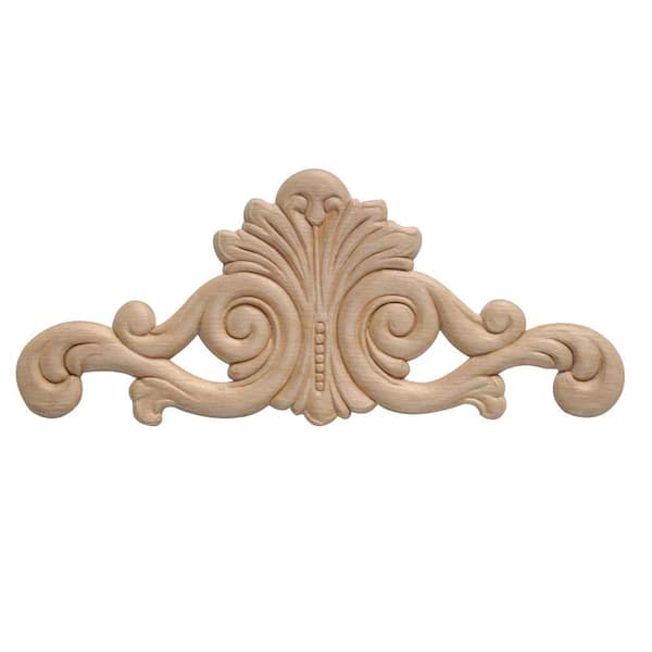 DecraMold DM 3626 1/4 in. x 3-1/8 in. x 7-5/8 in. Birch Applique Moulding for Walls and Mantels