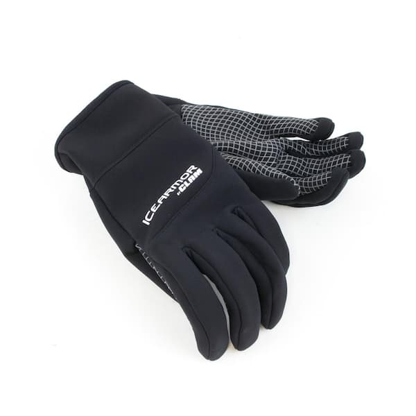 IceArmor Softshell Small Black Fleece Gloves 10689 - The Home Depot