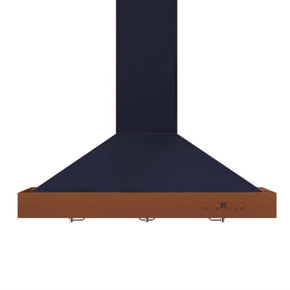 30" Oil-Rubbed Bronze and Copper Wall Mount Range Hood