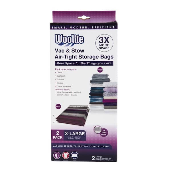 Laundry 360 2PC X-LARGE VACUUM STORAGE BAGS 26.5" X 39*.5"