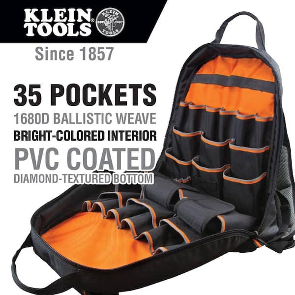 Klein Tools Tradesman Pro 17.5 in. Tool Gear Back Pack 55475 - The