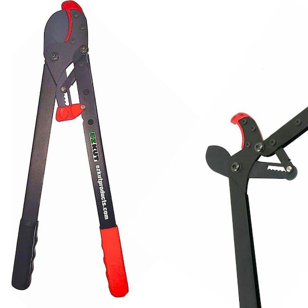 LIL G 18.9 in. Ratcheting Anvil Lopper with 3 in. Cut Capacity, SK5 Carbon Hardened Steel Blade, Non-Stick Coated Blades