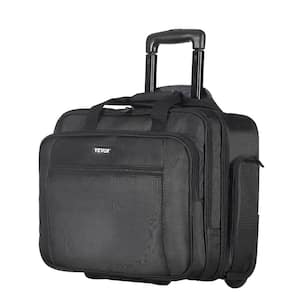 Rockland Revolution Rolling Computer Case Hardside, Black BF29