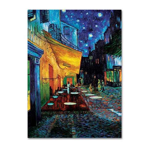 Trademark Fine Art 24 in. x 32 in. Cafe Terrace Canvas Art