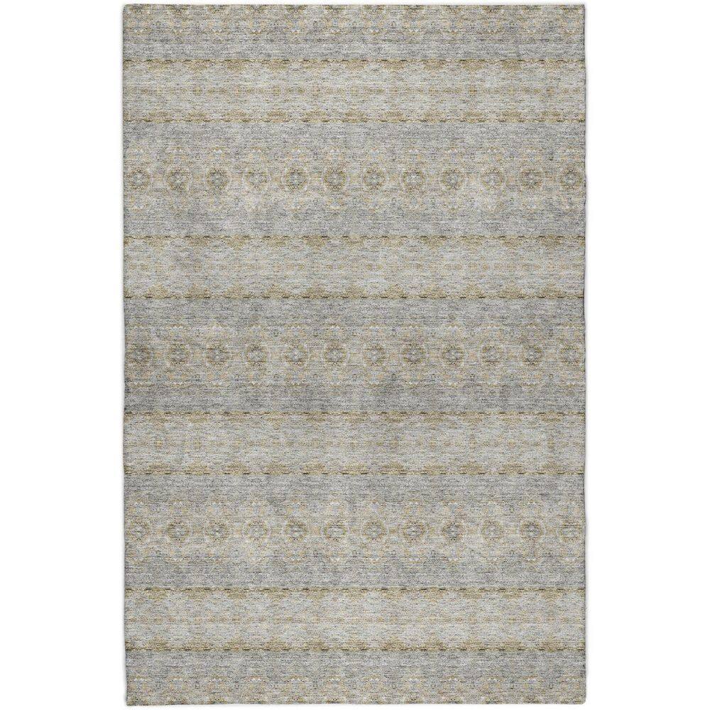 Dream Shag Premium Machine Washable Abstract ADS615 Silver 5 ft. x 7 ft. 6 in. Area Rug price history on PriceWatchPro