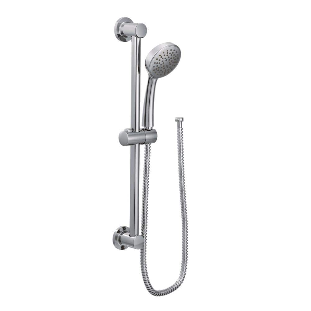 Chrome Adjustable Handheld Shower with Slide Bar and Hose