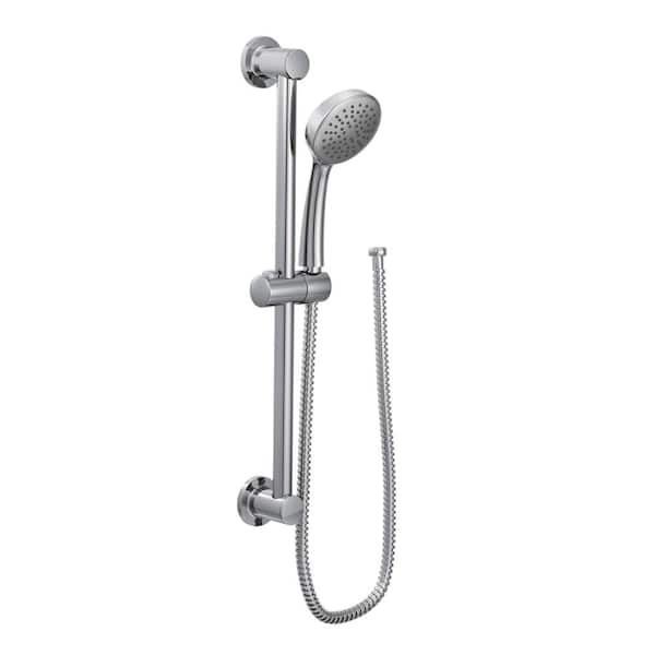 MOEN 1-Spray Eco-Performance 4 in. Hand Shower with Slide Bar in Chrome