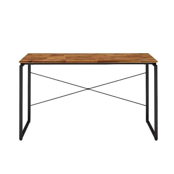 Acme Furniture Jurgen 22 in. Rectangular Oak and Black Wood