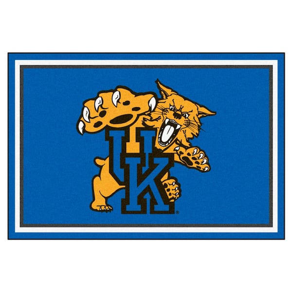 FANMATS NCAA - University of Kentucky Blue 5 ft. x 8 ft. Area Rug