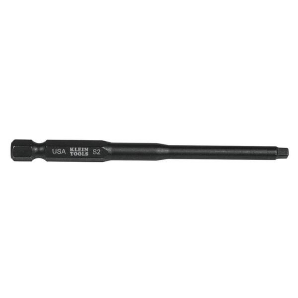Klein Tools #2 Square 3-1/2 in. Power Driver Bit (5-Pack)