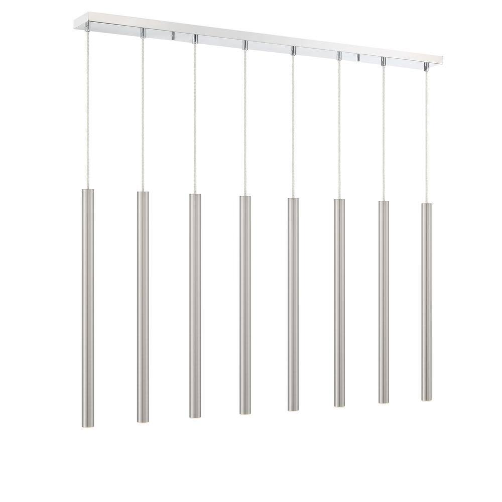 Modern Brushed Nickel LED Island & Billiard Light, 44.25in