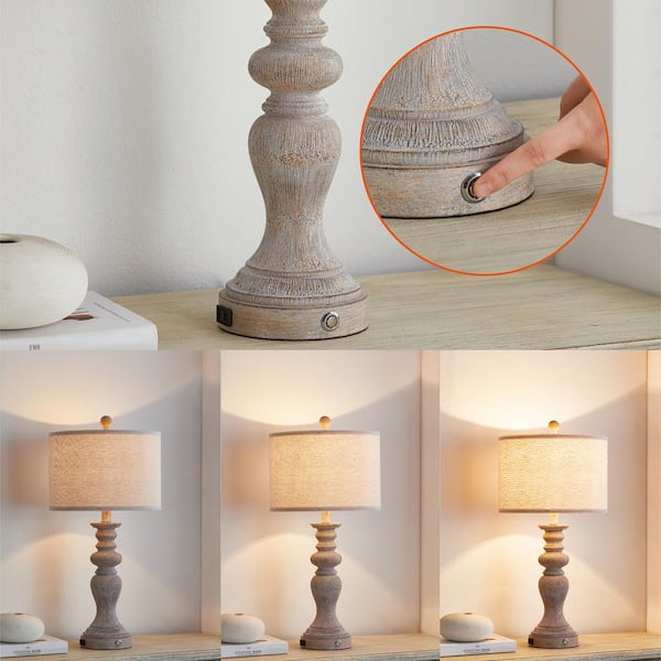 Rustic table deals lamp sets