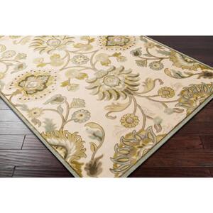 Lauren Ivory Viscose and Chenille 9 ft. x 12 ft. Area Rug