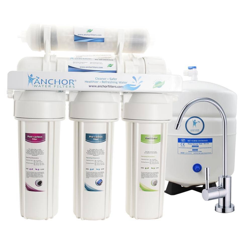 Ultra Series 6-Stage Alkaline Mineral Reverse Osmosis Water Purification System - Under Sink Water Filter - 100 GPD