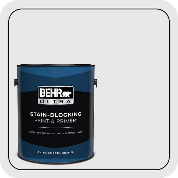BEHR ULTRA 1 gal. #PR-W09 Nimbus Cloud Satin Enamel Exterior Paint & Primer