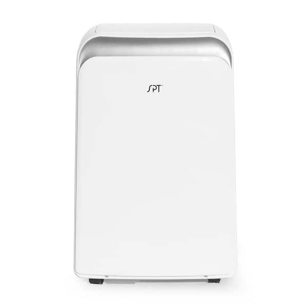 SPT 8,000 BTU Portable Air Conditioner Cools 350 sq. ft. with Dehumidifier and Remote in White and Silver