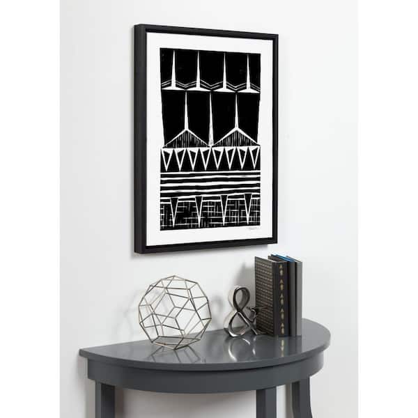 ARTCANVAS Modern Black and White Gray Serif Alphabet Letter T Canvas Art  Print Stretched Framed Painting Picture Poster Giclee Wall Decor - 36 x  36