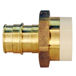 3/4 in. Brass PEX-A Barb x 3/4 in. CPVC Straight Adapter