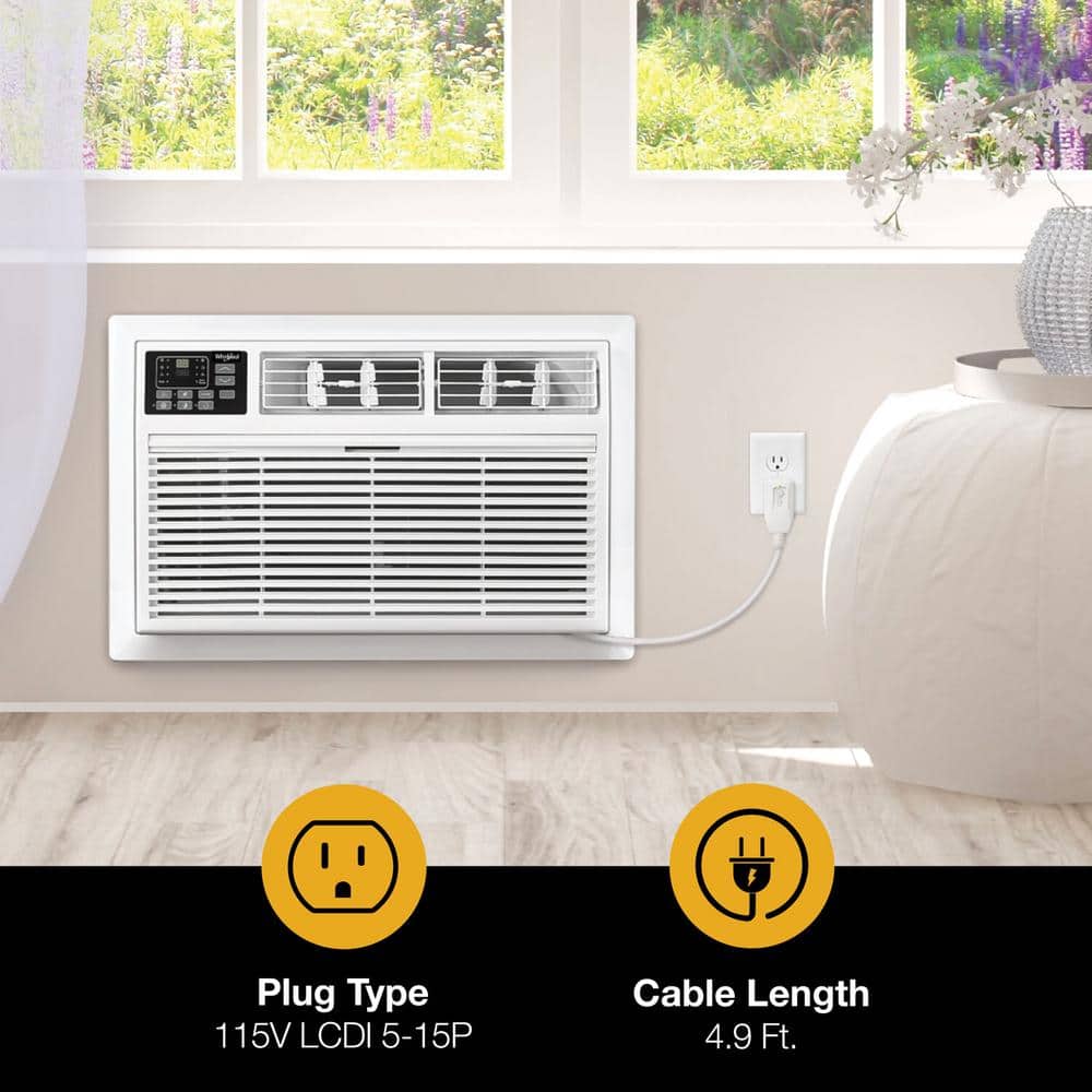 Whirlpool 10,000 BTU White Wall Air Conditioner with Remote