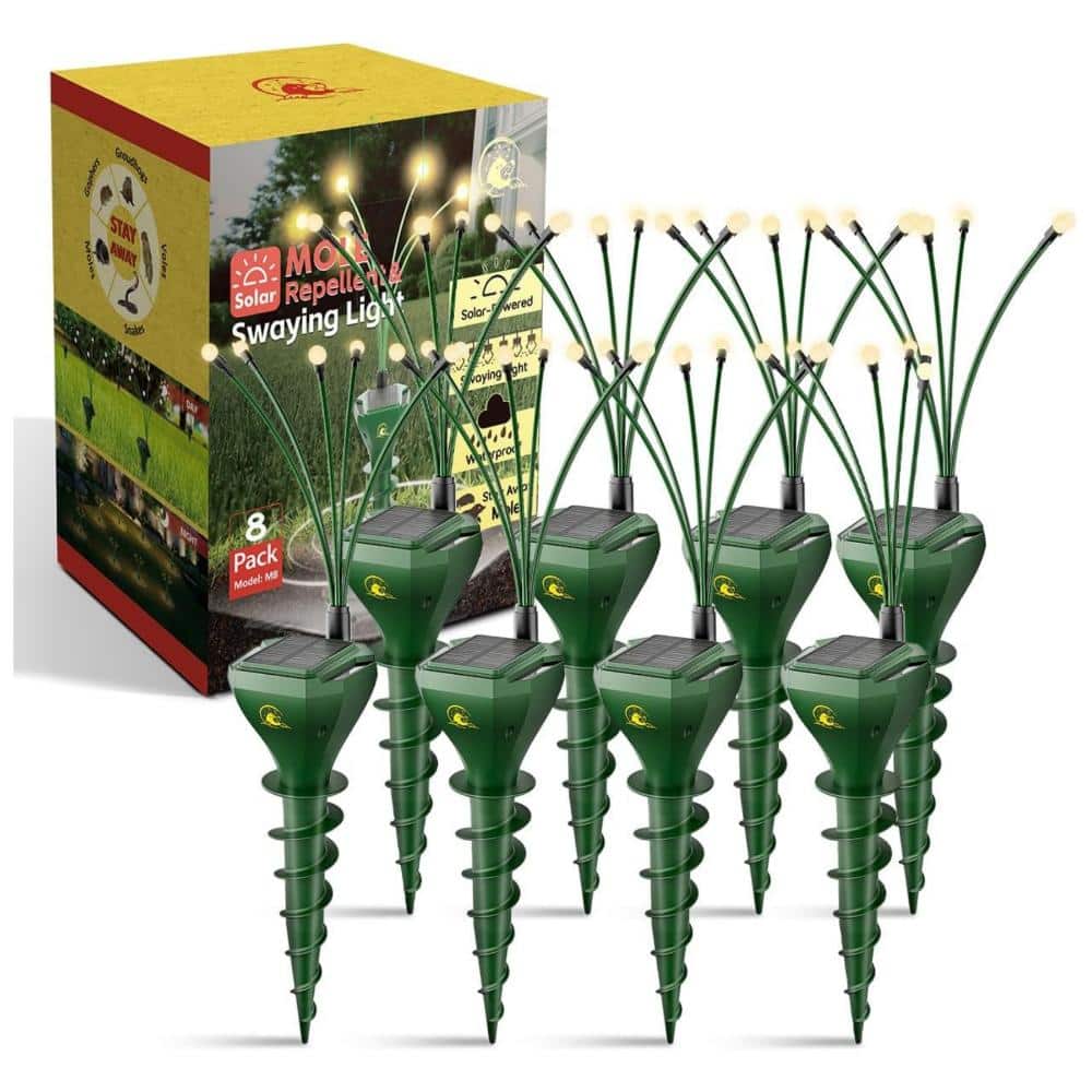8-Pack Mole Repellent Stakes, IP65 Waterproof Outdoor Pest Control for Lawn and Garden price history on PriceWatchPro