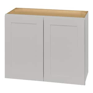 Avondale 30 in. W x 12 in. D x 24 in. H Ready to Assemble Plywood Shaker Wall Bridge Kitchen Cabinet in Dove Gray
