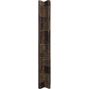3 in. x 3 in. Willow Peak Composite Universal Inside Corner for StoneWall Faux Stone Siding Panels