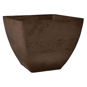 Simplicity Square 16 in. x 16 in. x 13 in. Chocolate PSW Pot
