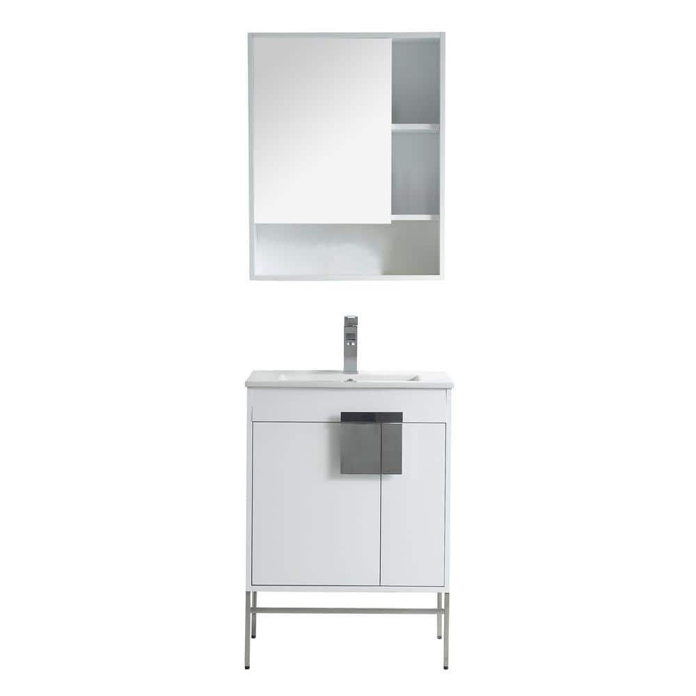 Kuro 24 in. W x 18 in. D x 33 in. H Single Sink Bath Vanity in