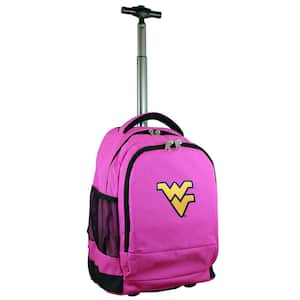 NCAA West Virginia 19 in. Pink Wheeled Premium Backpack