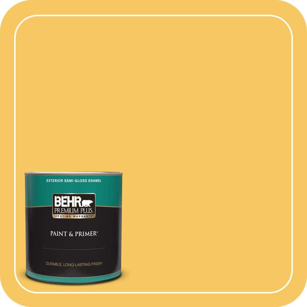 1 qt. #P280-5 Little Sun Dress Semi-Gloss Enamel Exterior Paint & Primer price history on PriceWatchPro