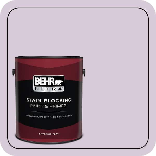 BEHR ULTRA 1 gal. #670C-3 Purple Cream Flat Exterior Paint & Primer