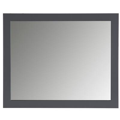 31 in. W x 26 in. H Framed Rectangular Bathroom Vanity Mirror in Graphite