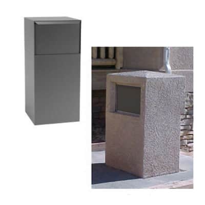 Deposit Vault Curbside Mail and Package Delivery in Gray