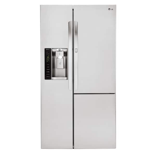 LG 22 cu. ft. Side-by-Side Refrigerator with Door-in-Door in Stainless Steel, Counter Depth