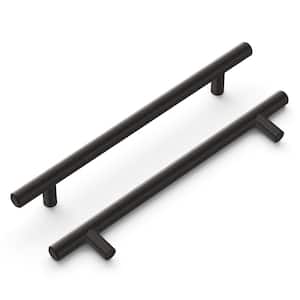 Bar Pulls 6-5/16 in. (160 mm) Brushed Black Nickel Cabinet Pull (10-Pack)