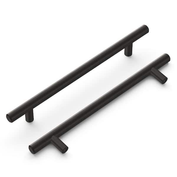 HICKORY HARDWARE Bar Pull Collection Pull 160 mm Center-to-Center Brushed Black Nickel Finish