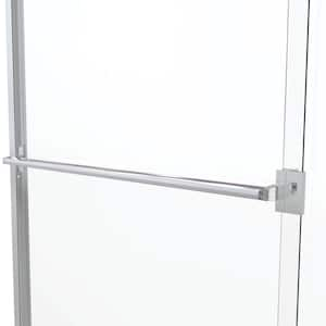 Classic 44 in. x 65-1/2 in. Semi-Frameless Sliding Shower Door in Chrome