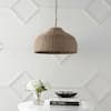 JONATHAN Y Eliza 20 in. Coastal Rattan LED Pendant Light