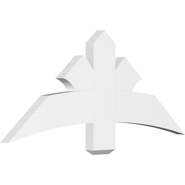 Ekena Millwork Davenport 48 in. W x 20 in. H x 2 in. D Signature Polyurethane Bracket