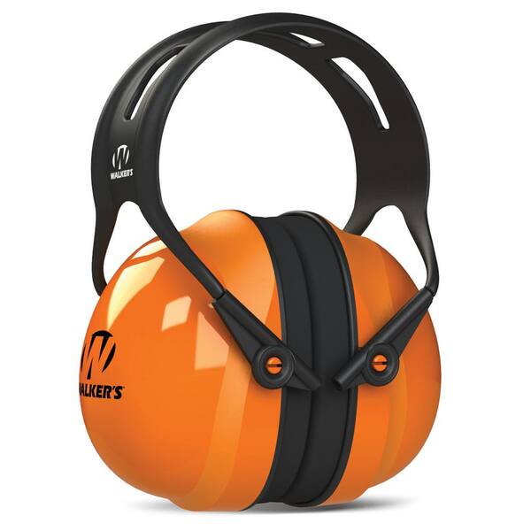 Walkers Game Ear Passive Safety Muff Medium Blaze in Orange