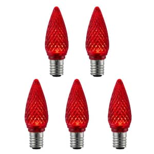 25 Pack C9 Red LED Commercial Bulbs