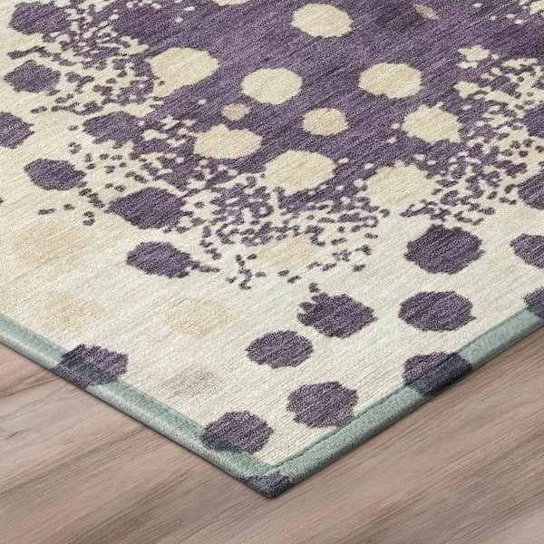 Chantille Machine Washable Indoor/Outdoor Abstract ACN2965 Pearl 2 ft. x 7 ft. Runner Rug