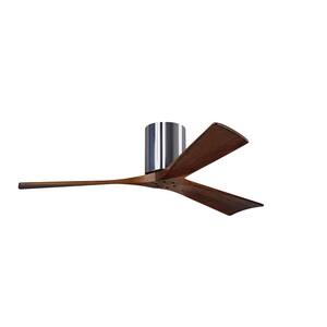 Irene 52 in. Indoor/Outdoor Polished Chrome Ceiling Fan with Remote Control and Wall Control