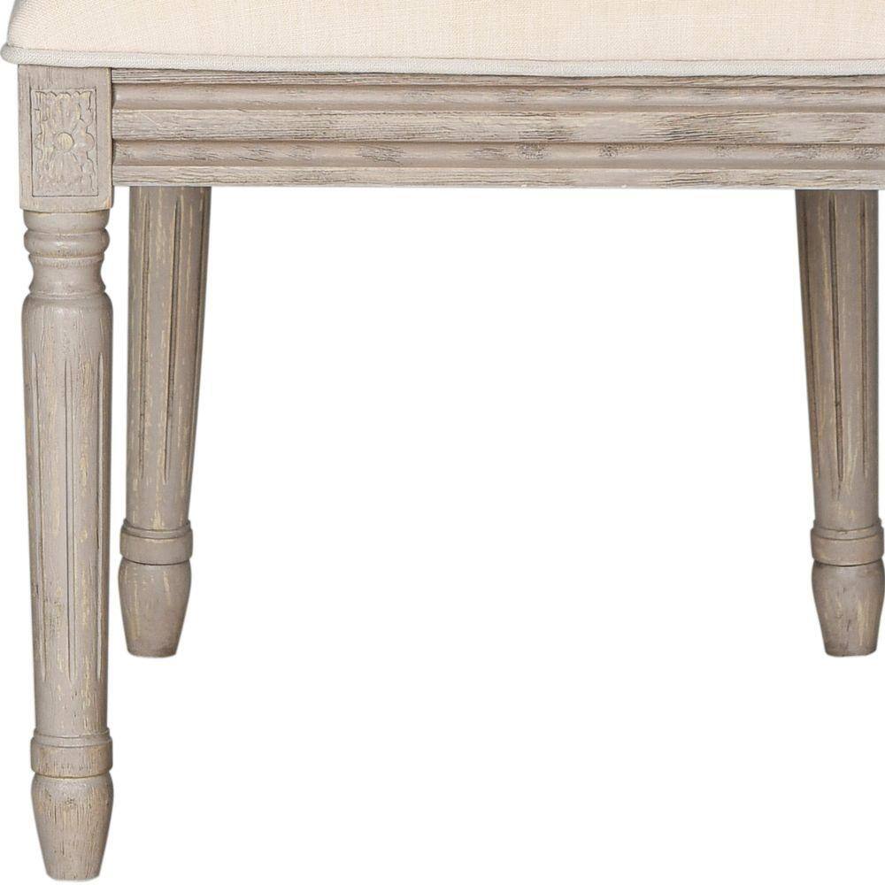 Buchanan Beige Linen Upholstered Side Chair Set
