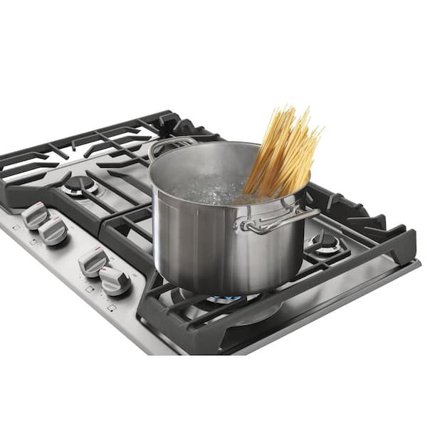 Frigidaire 30 in. Gas Cooktop in Stainless Steel with 4-Burners FCCG3027AS  - The Home Depot