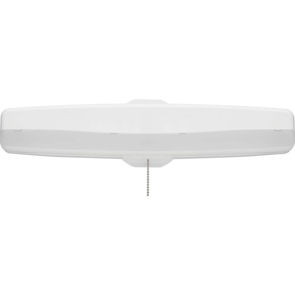 Sleek White Brushed Nickel LED Energy Star Flush Mount Light