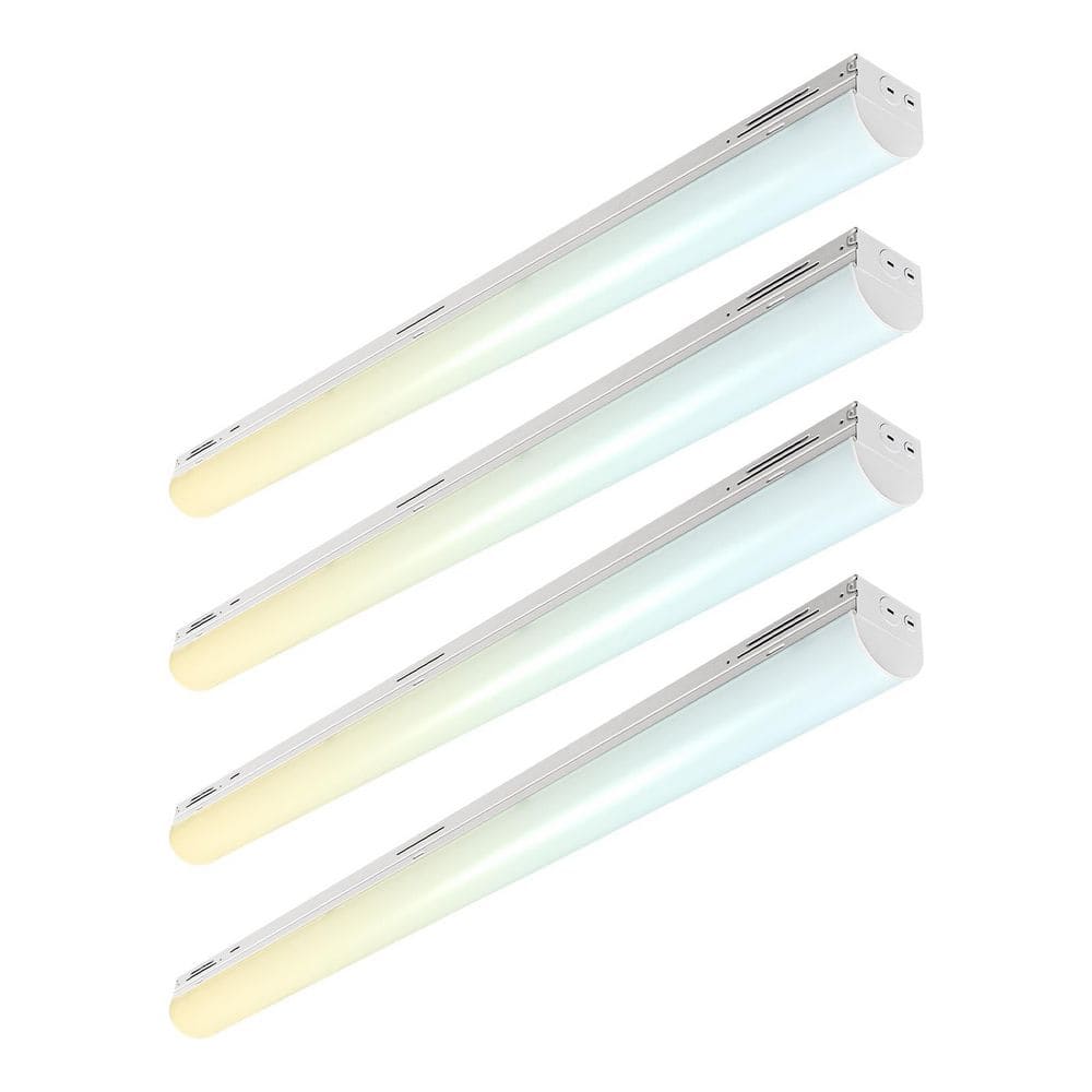 48 In. Integrated LED Linear Light, 5CCT, 21W-40W, Up to 6300LM, 110° Beam, Dimmable, Damp Rated, UL & DLC Listed 4 Pack price history on PriceWatchPro