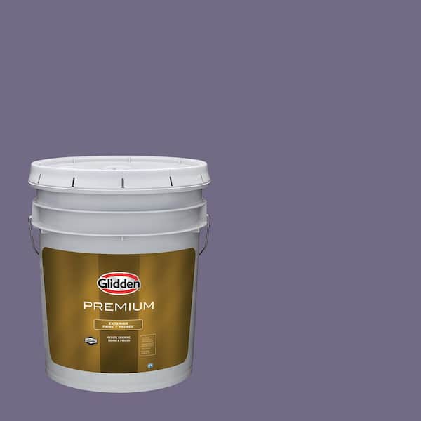 Glidden Premium 5 gal. PPG1174-6 Purple Rain Semi-Gloss Exterior Latex Paint